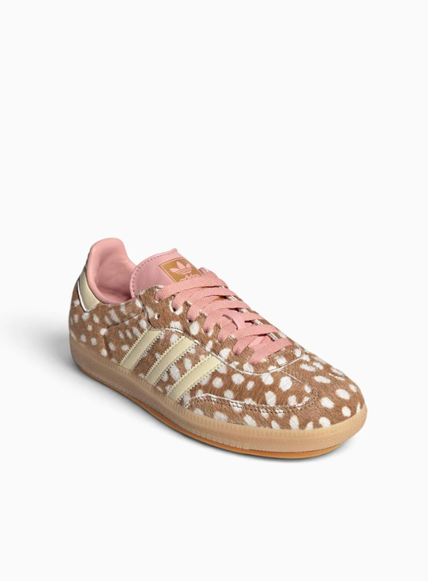 adidas Low-Top Sneakers – Brown & Cream Spotted Print