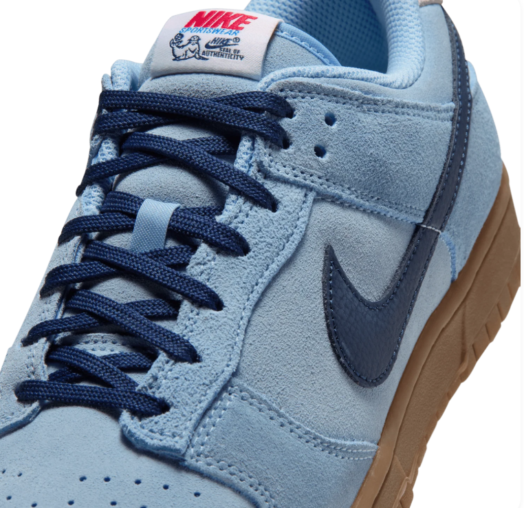 Nike Low-Top Sneakers – Light Blue, Navy & Gum